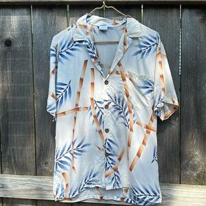 Vintage OP Ocean Pacific Sunwear Hawaiian Shirt Aloha Camp Surf 1970s 1980s M